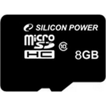 Карта памяти Silicon Power microSDHC 8Gb Class 10 + SD adapter SP008GBSTH010V10SP фото