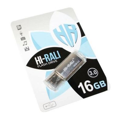 Flash пам'ять Hi-Rali 16 GB USB 3.0 Flash Drive Rocket series Silver (HI-16GB3VCSL) фото