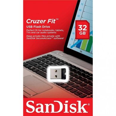 Flash пам'ять SanDisk 32 GB Cruzer Fit USB 2.0 (SDCZ33-032G-G35) фото