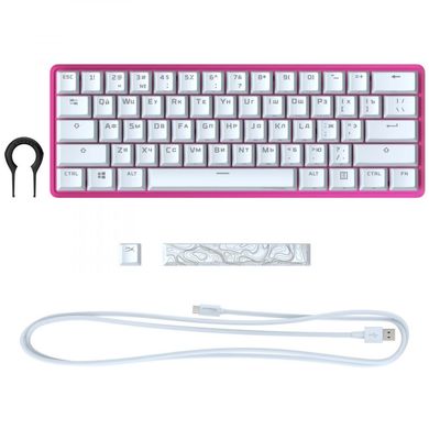 Клавіатура HyperX Alloy Origins 60 HX Red USB Pink (572Y6AA) фото