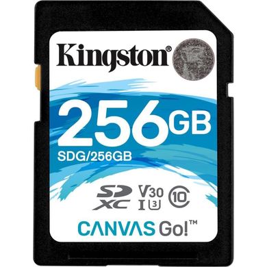 Карта памяти Kingston 256 GB SDXC class 10 UHS-I U3 Canvas Go! SDG/256GB фото