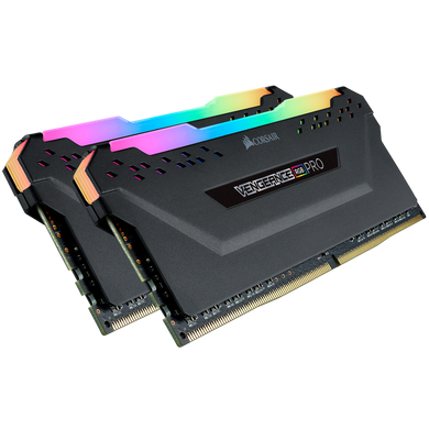 Оперативна пам'ять Corsair 32 GB Оперативная память DIMM KIT(2x16Gb) DDR4 PC2666 Vengeance RGB Pro Black (CMW32GX4M2A2666C16) фото