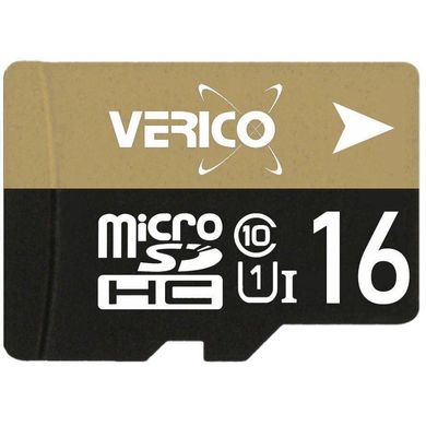 Карта памяти VERICO 16 GB microSDHC UHS-I Class 10 + SD adapter 1MCOV-MAH9G3-NN фото