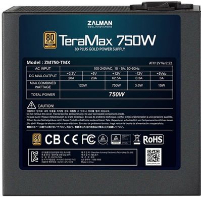 Блок питания Zalman TeraMax ZM750-TMX фото