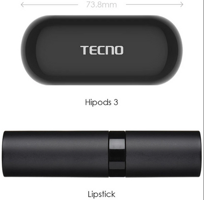 Навушники Tecno Hipods H3 Black (4895180768019) фото