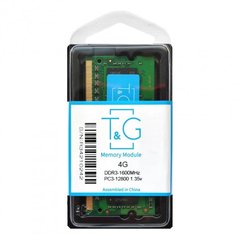 Оперативна пам'ять T&G 4 GB SO-DIMM DDR3 1600 MHz (TGDR3NB4G1600) фото