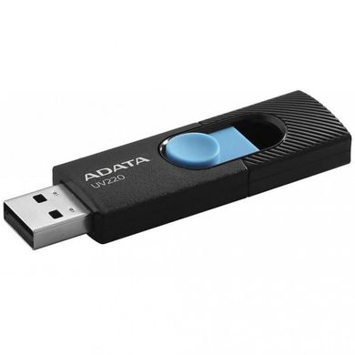 Flash память ADATA 16 GB UV220 Black/Blue USB 2.0 (AUV220-16G-RBKBL) фото