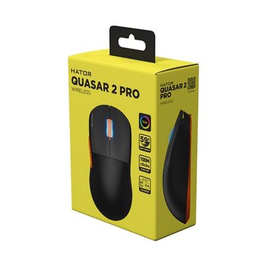 Миша комп'ютерна HATOR Quasar 2 PRO Wireless Black/Orange (HTM560BO) фото