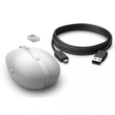 Миша комп'ютерна HP Spectre 700 Wireless/Bluetooth Silver/White (3NZ71AA) фото
