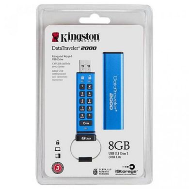 Flash пам'ять Kingston 8 GB DataTraveler 2000 (DT2000/8GB) фото
