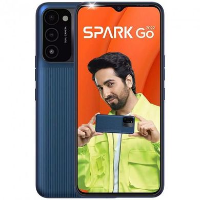 Смартфон Tecno Spark Go 2022 KG5m 2/32GB Atlantic Blue (4895180776953) фото