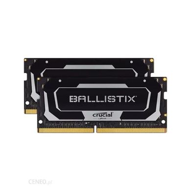 Оперативна пам'ять Crucial 16 GB (2x8GB) SO-DIMM DDR4 3200 MHz Ballistix Black (BL2K8G32C16S4B) фото