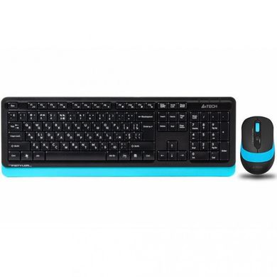Комплект (клавіатура+миша) A4Tech Fstyler FG1010 Black/Blue фото