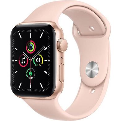 Смарт-годинник Apple Watch SE GPS 44mm Gold Aluminum Case w. Pink Sand Sport B. (MYDR2) фото