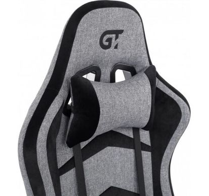 Геймерское (Игровое) Кресло GT Racer X-2534-F Fabric Gray/Black Suede фото