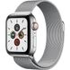 Apple Watch Series 5 LTE 40mm Steel w. Steel Milanese Loop - Steel (MWWT2)