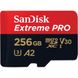 SanDisk 256 GB microSDXC UHS-I U3 Extreme Pro A2 + SD Adapter SDSQXCZ-256G-GN6MA подробные фото товара