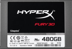 SSD накопичувач HyperX Fury 3D 480 GB (KC-S44480-6F) фото