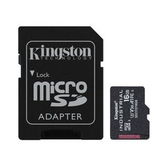 Карта памяти Kingston 16 GB microSDHC UHS-I (U3) V30 A1 Industrial + SD Adapter (SDCIT2/16GB) фото