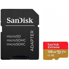 Карта памяти SANDISK EXTREME microSDXC 128 GB UHS-I U3 ActionCam (SDSQXAA-128G-GN6AA) фото