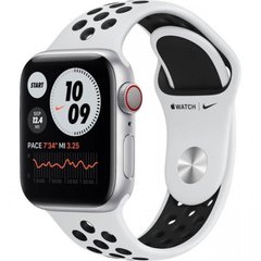 Смарт-годинник Apple Watch Nike Series 6 GPS + Cellular 40mm Silver Alu Case w. Pure Platinum/Black Sport B. (M06J3/M07C3) фото