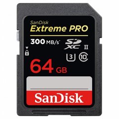 Карта памяти SanDisk 64 GB SDXC UHS-II U3 V90 Extreme Pro SDSDXDK-064G-GN4IN фото