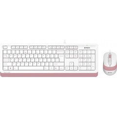 Комплект (клавіатура+миша) A4Tech Fstyler F1010 Pink фото