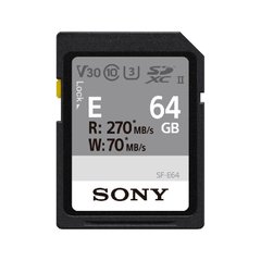 Карта памяти Sony 64GB SDXC C10 UHS-II U3 V30 R270/W70MB/s Entry (SFE64.ET4) фото