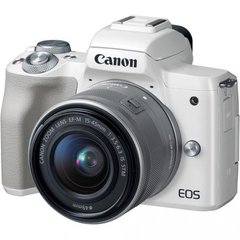 Фотоапарат Canon EOS M50 kit (15-45mm) IS STM White (2681C057) фото