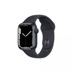 Смарт-часы Apple Watch Series 7 GPS 41mm Midnight Aluminum Case With Midnight Sport Band (MKMX3) фото