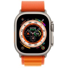 Смарт-годинник Apple Watch Ultra GPS + Cellular 49mm Titanium Case with Orange Alpine Loop - Small (MNHA3/MNHH3) фото