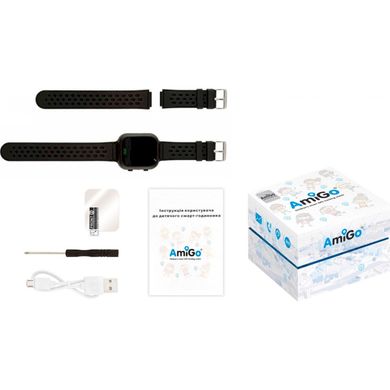 Смарт-часы AmiGo GO009 Camera+LED WIFI Black фото
