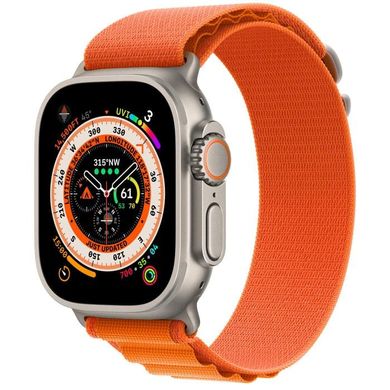 Смарт-часы Apple Watch Ultra GPS + Cellular 49mm Titanium Case with Orange Alpine Loop - Small (MNHA3/MNHH3) фото