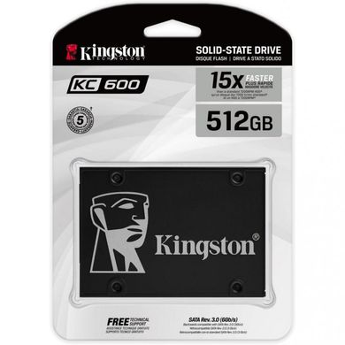SSD накопитель Kingston KC600 512 GB Upgrade Bundle Kit (SKC600B/512G) фото