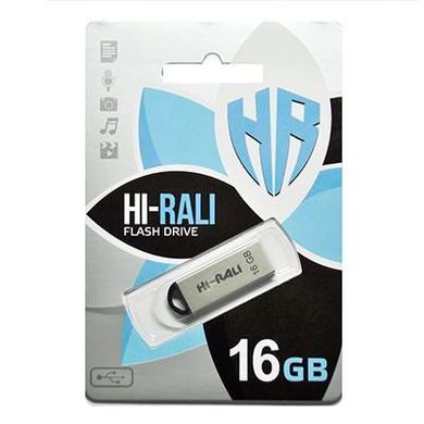 Flash память Hi-Rali 16GB Fit Series USB 2.0 Silver (HI-16GBFITSL) фото