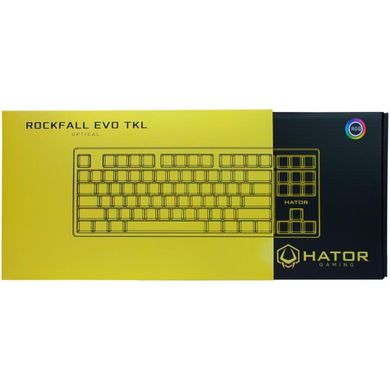 Клавіатура Hator Rockfall EVO TKL Optical ENG/ UKR/ RUS (HTK-631) фото