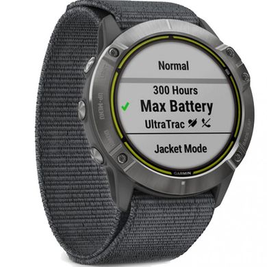 Смарт-часы Garmin Enduro Steel with Gray UltraFit Nylon Strap (010-02408-00) фото