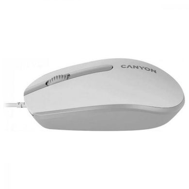 Миша комп'ютерна Canyon M-10 White/Gray (CNE-CMS10WG) фото