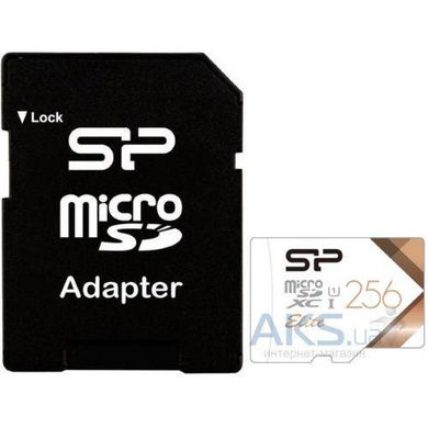 Карта пам'яті Silicon Power 256 GB microSDXC UHS-I Elite COLOR + SD adapter SP256GBSTXBU1V21SP фото