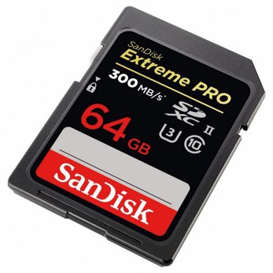 Карта пам'яті SanDisk 64 GB SDXC UHS-II U3 V90 Extreme Pro SDSDXDK-064G-GN4IN фото
