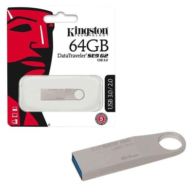 Flash пам'ять Kingston 64 GB DataTraveler SE9 G2 DTSE9G2/64GB фото