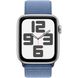 Apple Watch SE2 (2023) GPS + Cellular 40mm Silver Aluminium Case with Winter Blue Sport Loop - (MRGQ3)