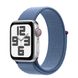 Apple Watch SE2 (2023) GPS + Cellular 40mm Silver Aluminium Case with Winter Blue Sport Loop - (MRGQ3)