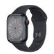 Apple Watch Series 8 GPS + Cellular 45mm Midnight Aluminum Case w. Midnight S. Band S/M (MNVJ3)