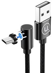 Кабель USB Usams microUSB U54 Right-Angle Magnetic 2A 1.0m Black фото