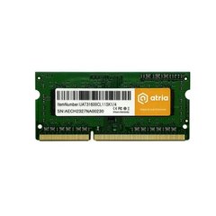 Оперативна пам'ять ATRIA 4Gb DDR3 1600MHz sodimm (UAT31600CL11SK1/4) фото
