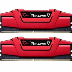 Оперативна пам'ять G.Skill 16 GB (2x8GB) DDR4 2400 MHz Ripjaws V Blazing Red (F4-2400C17D-16GVR) фото