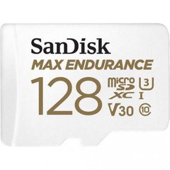 Карта пам'яті SanDisk 128 GB microSDXC Max Endurance UHS-I U3 V30 + SD adapter SDSQQVR-128G-GN6IA фото