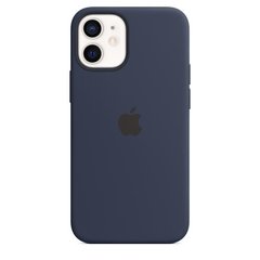 Apple iPhone 12 mini Silicone Case with MagSafe - Deep Navy MHKU3 фото
