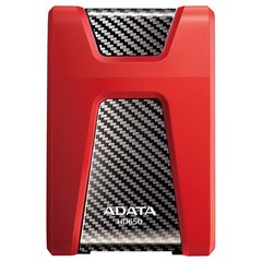 Жорсткий диск ADATA HD650 1 TB Red (AHD650-1TU31-CRD) фото